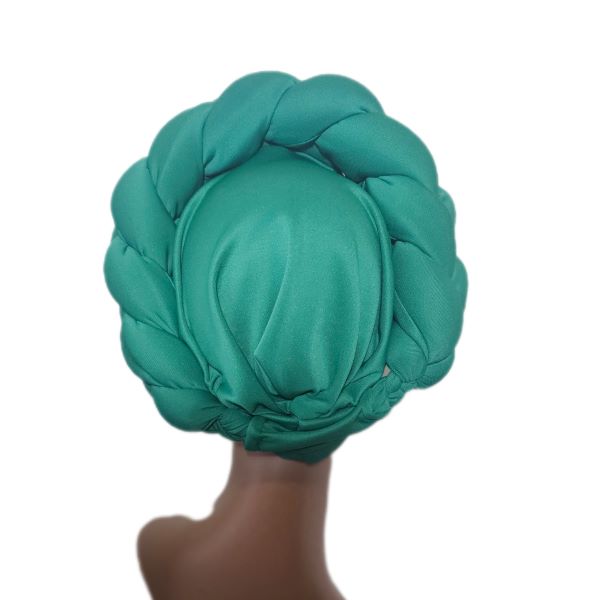 Green Braided Hwadwrap - One Size Fits All