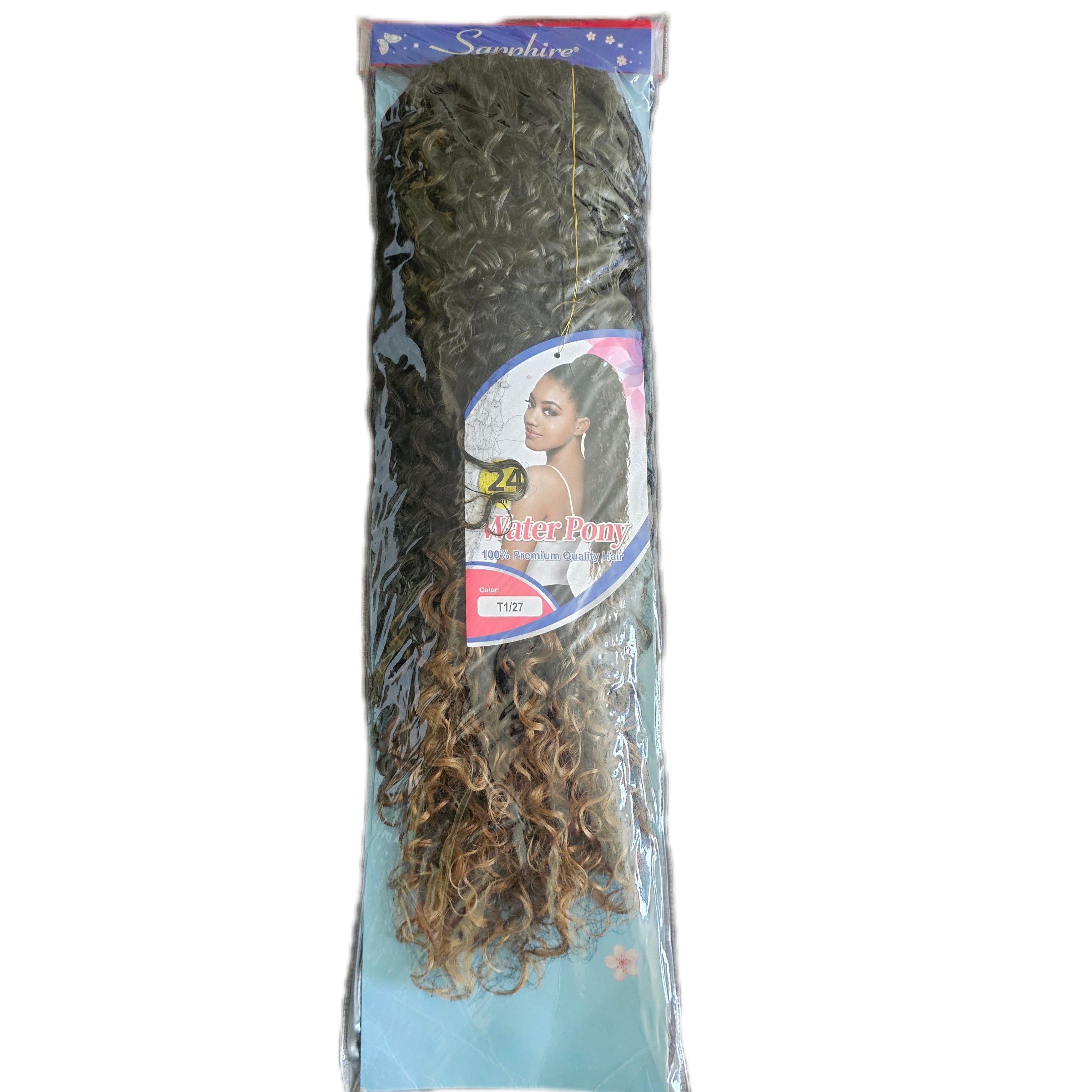Water Curl Ponytail - 24 Inch Colour 1/27