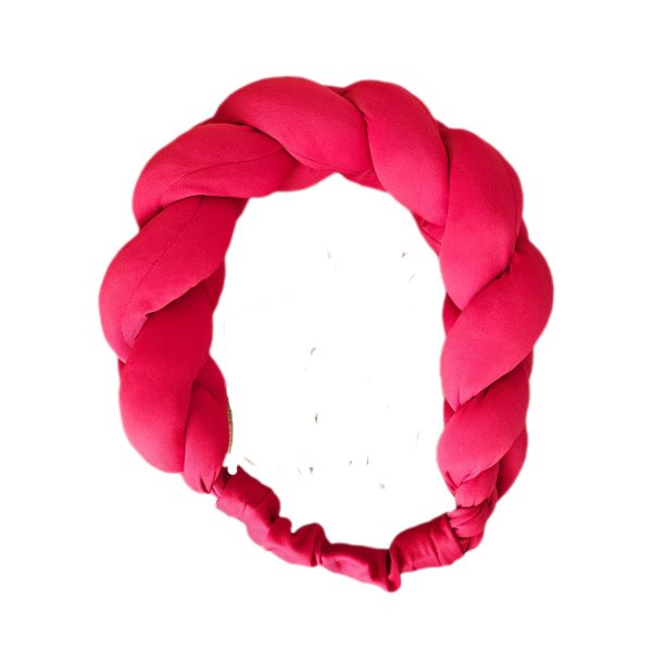 Red Braided Headband - One Size Fits All