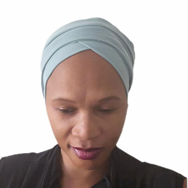 Ready-to-Wear Multi-Style Headwrap/Doek - Powder Blue