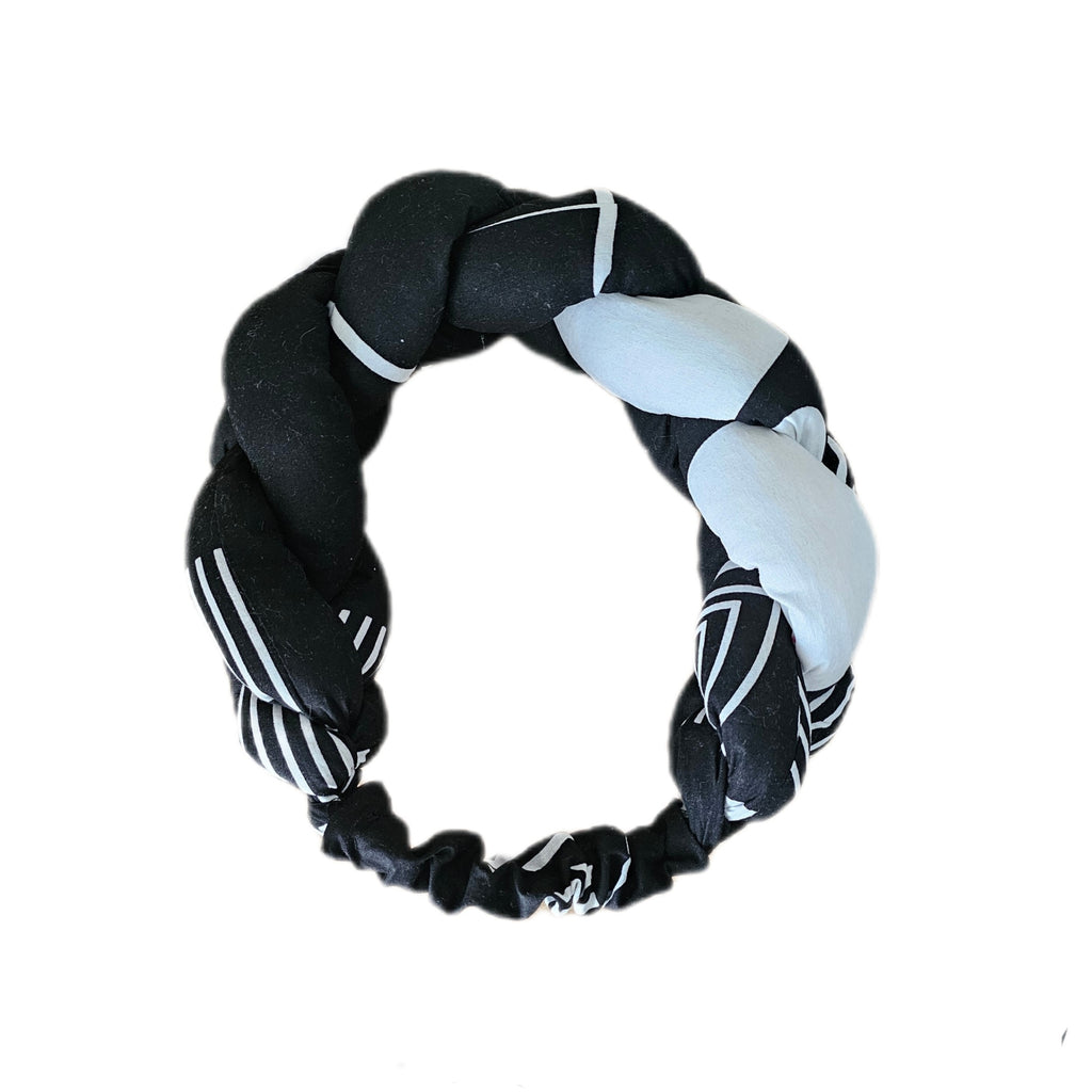 Black and White Headband - One Size Fits All -