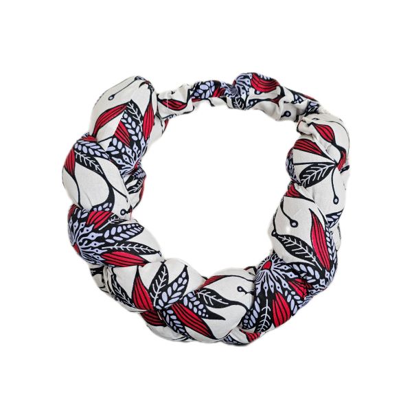 African Print Braided Head Band