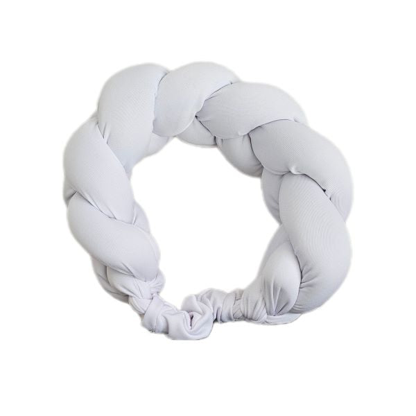White Braided Headband - One Size Fits All