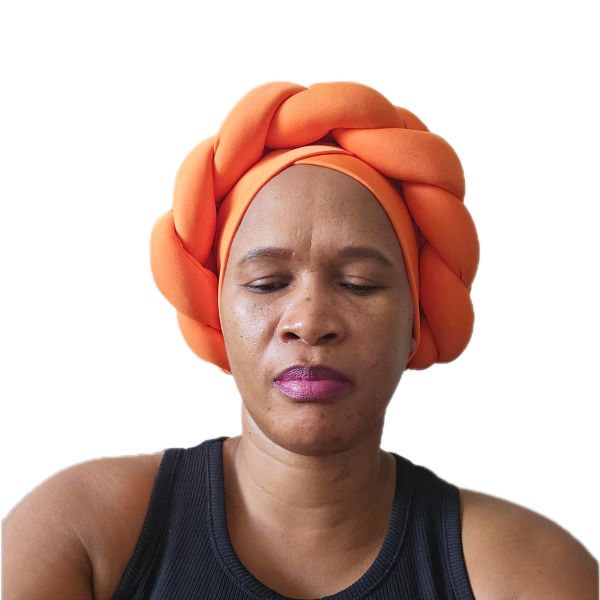 Braided Headwrap - Orange