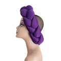 Purple Braided Headband - One Size Fits All