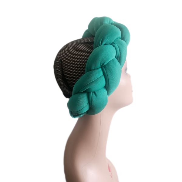 Green Braided Headband - One Size Fits All