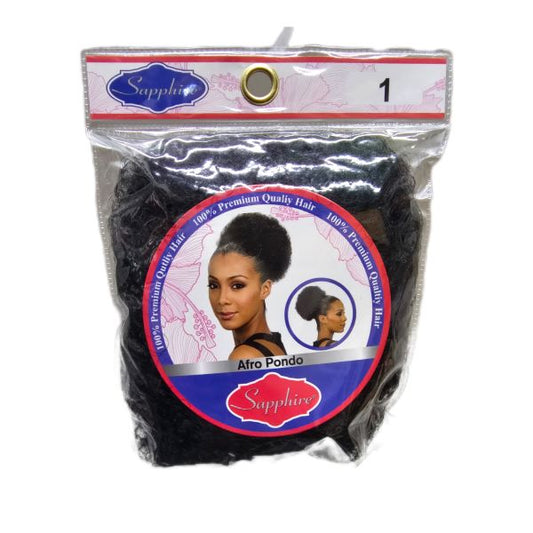 Sapphire Afro Pondo - Black - Medium
