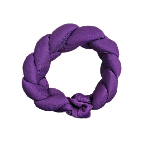 Purple Braided Headband - One Size Fits All