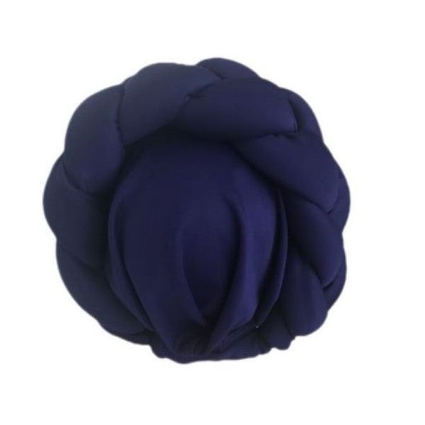 Violet Blue Braided Headwrap/Turban