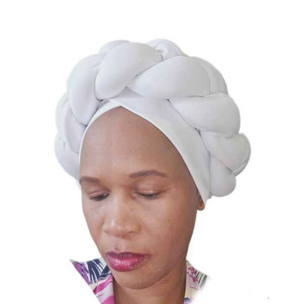 Braided Headwrap - White