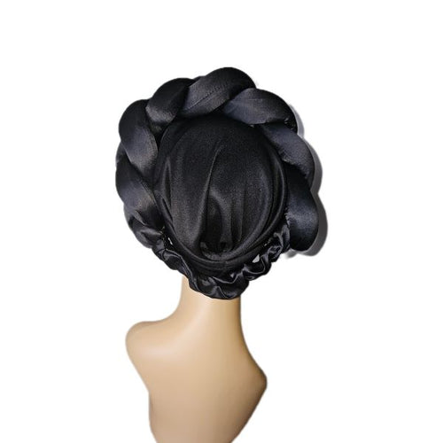 Black Braided Headwrap/Doek
