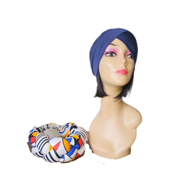 Ndebele Inspired 2 Piece Braided Headwrap/Doek/Turban