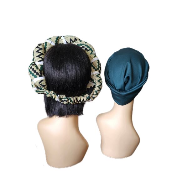Geometric 2 Piece Braided Headwrap/Doek/Turban