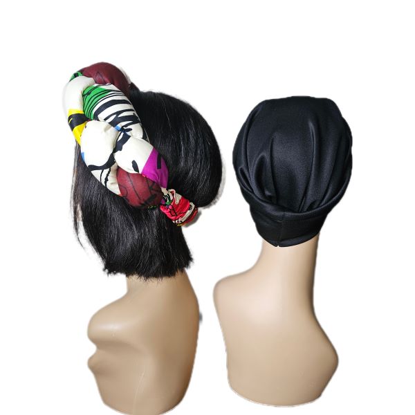 Floral 2 Piece Braided Headwrap/Doek/Turban