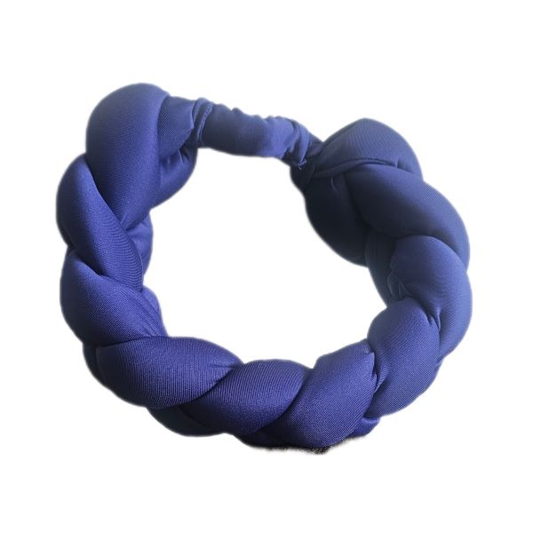 Navy Braided Headband - One Size Fits All