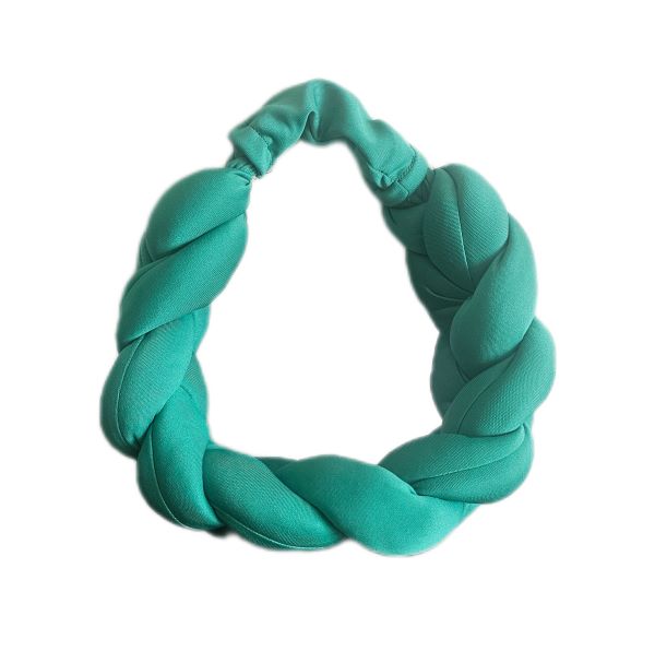 Green Braided Headband - One Size Fits All