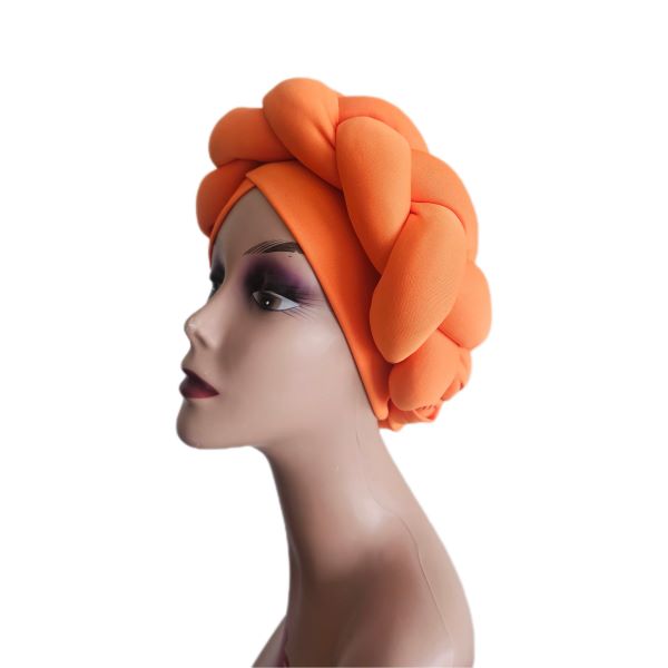 Braided Headwrap - Orange